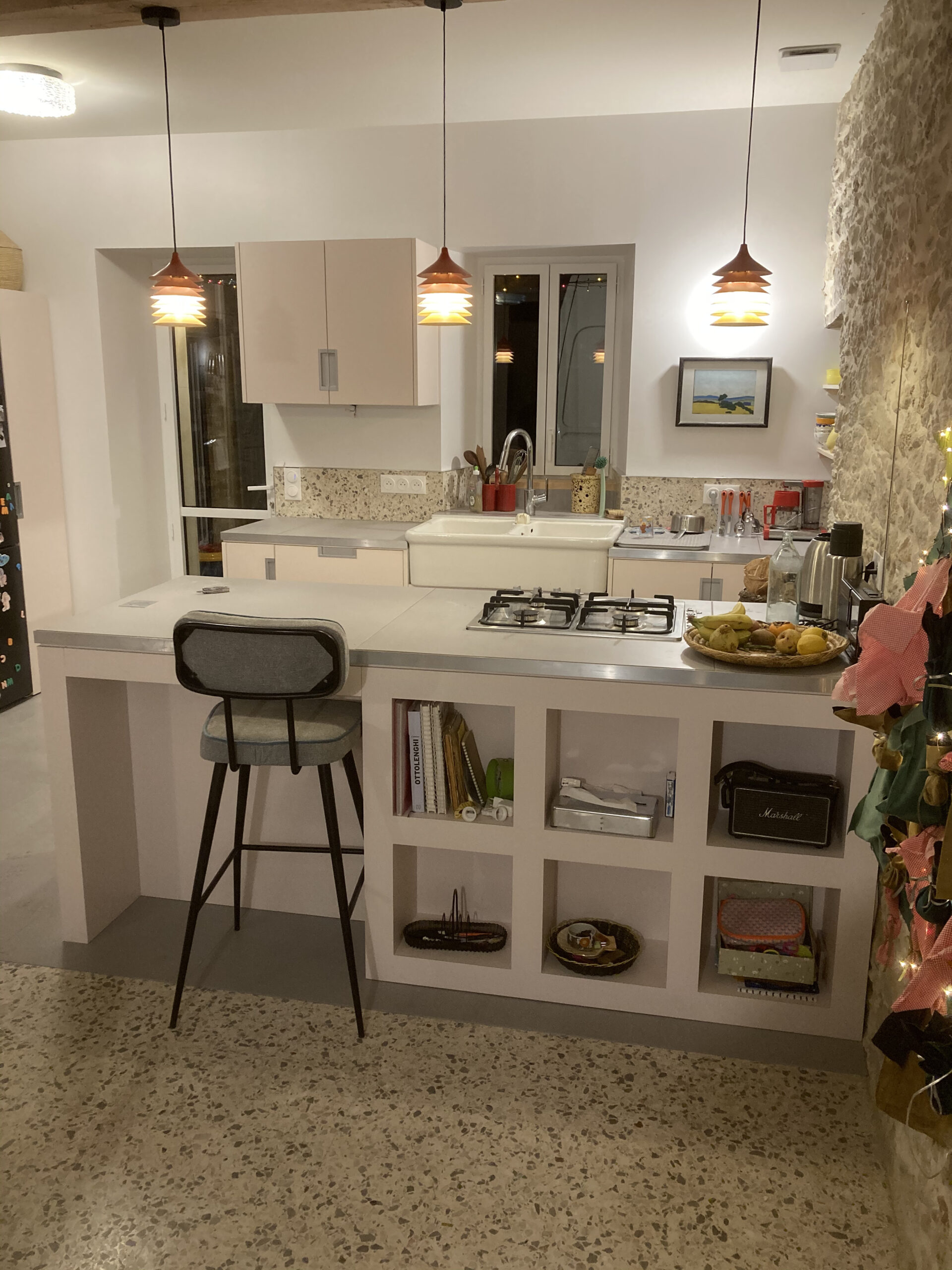 Cuisine design moderne bois clair sur mesure Toulouse