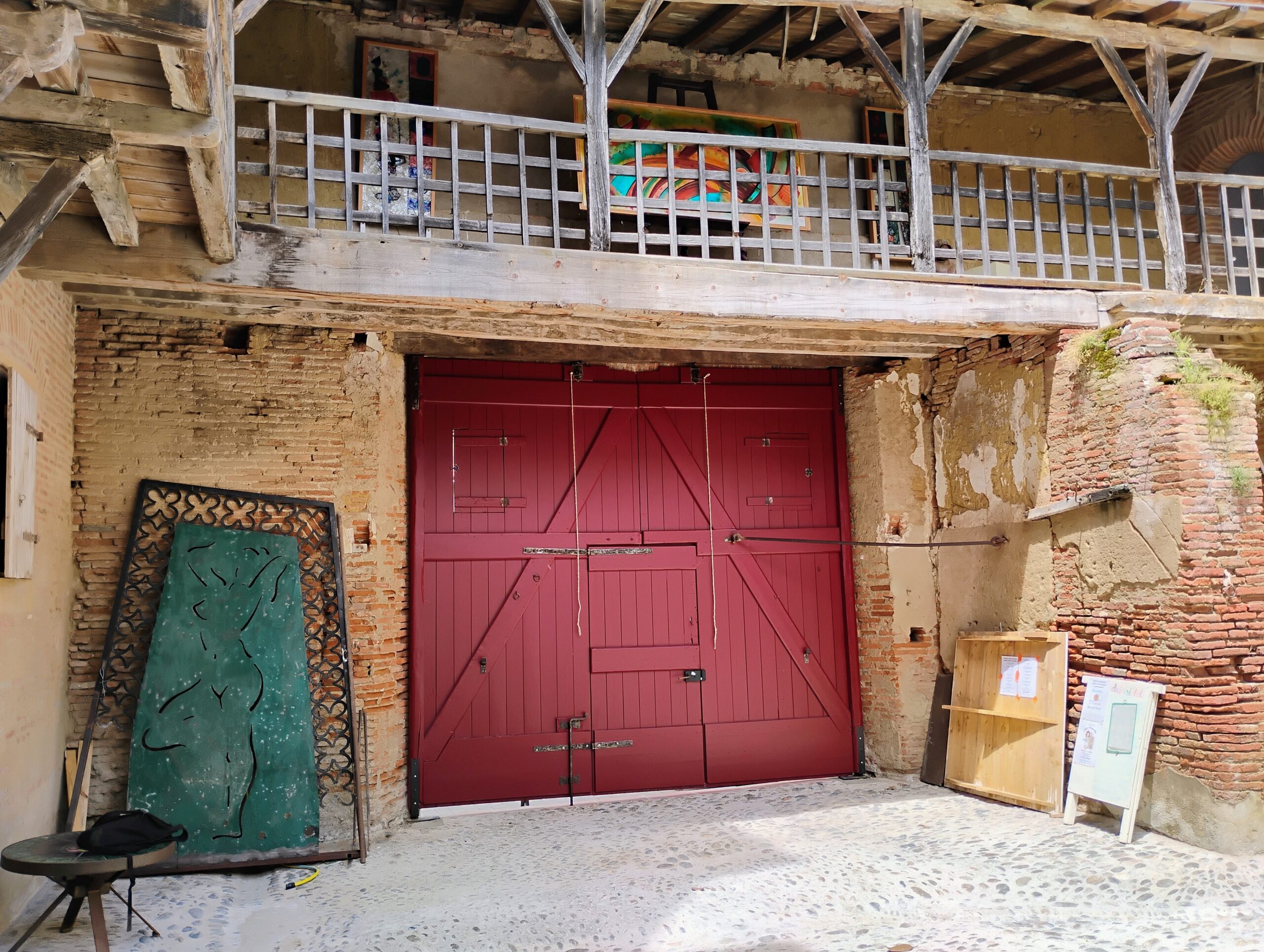 Porte de grange bois massif sur mesure design rustique Toulouse